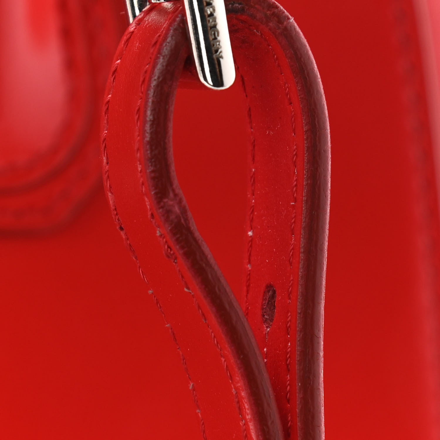 Givenchy Shiny Lord Calfskin Mini Antigona Red 13 of 14