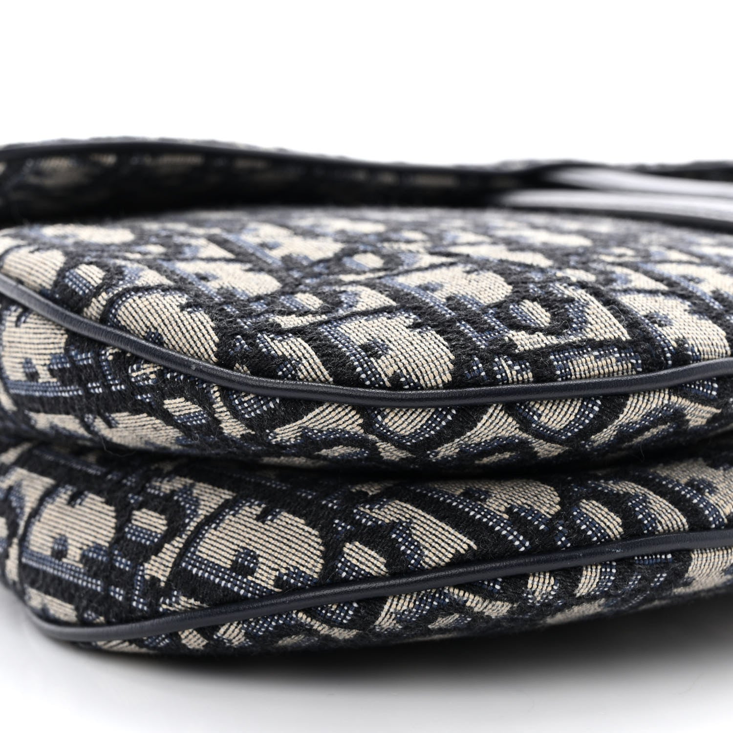 Christian Dior Oblique Saddle Bag Blue 9 of 11