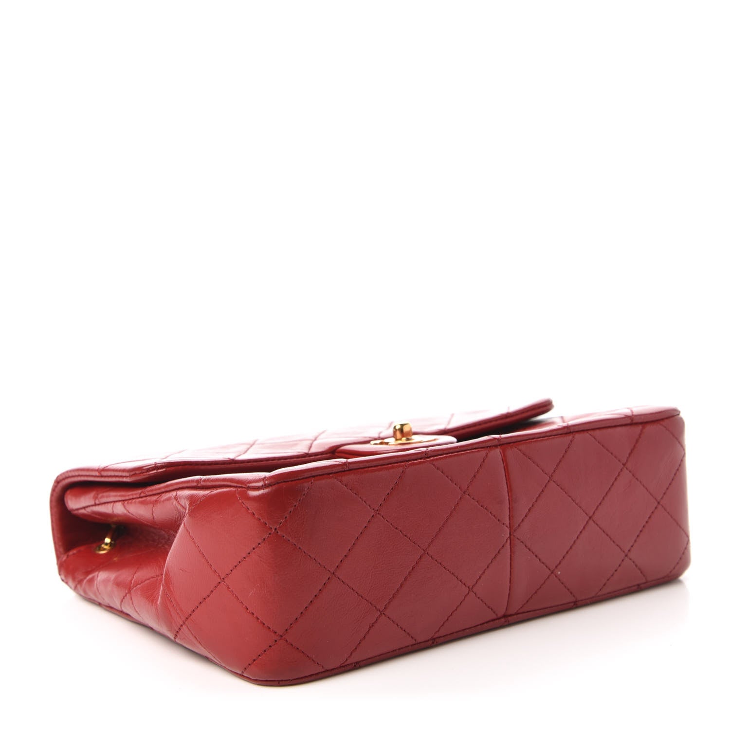 Chanel Lambskin Quilted Small Single Flap Red 4 of 10