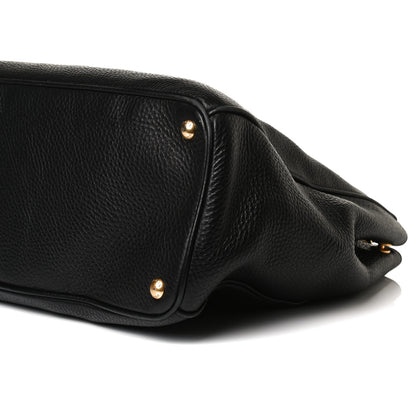 Prada Vitello Daino Tote Black 9 of 15