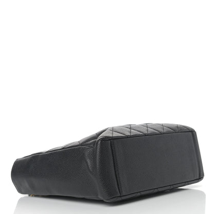 Chanel Caviar Quilted Petit Shopping Tote PST Black 4 of 11