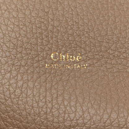 Chloe Grained Calfskin Medium Aby Day Shoulder Bag Motty Grey 6 of 10