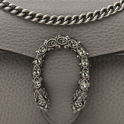 Gucci Dollar Calfskin Crystal Super Mini Dionysus Shoulder Bag Dusty Grey Black Diamond 7 of 10