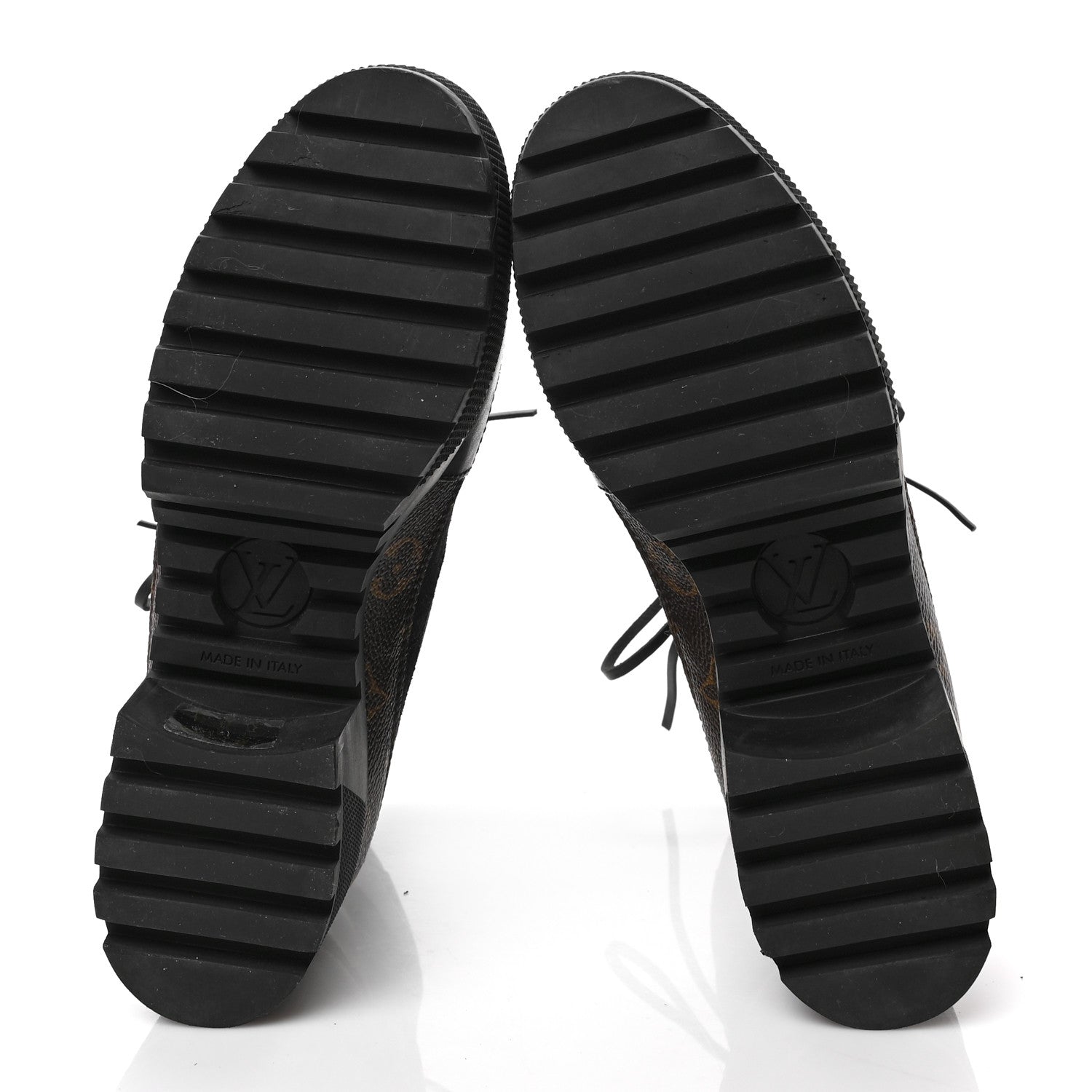 Louis Vuitton Suede Calfskin Monogram Laureate Platform Desert Boots 39 Black 5 of 6