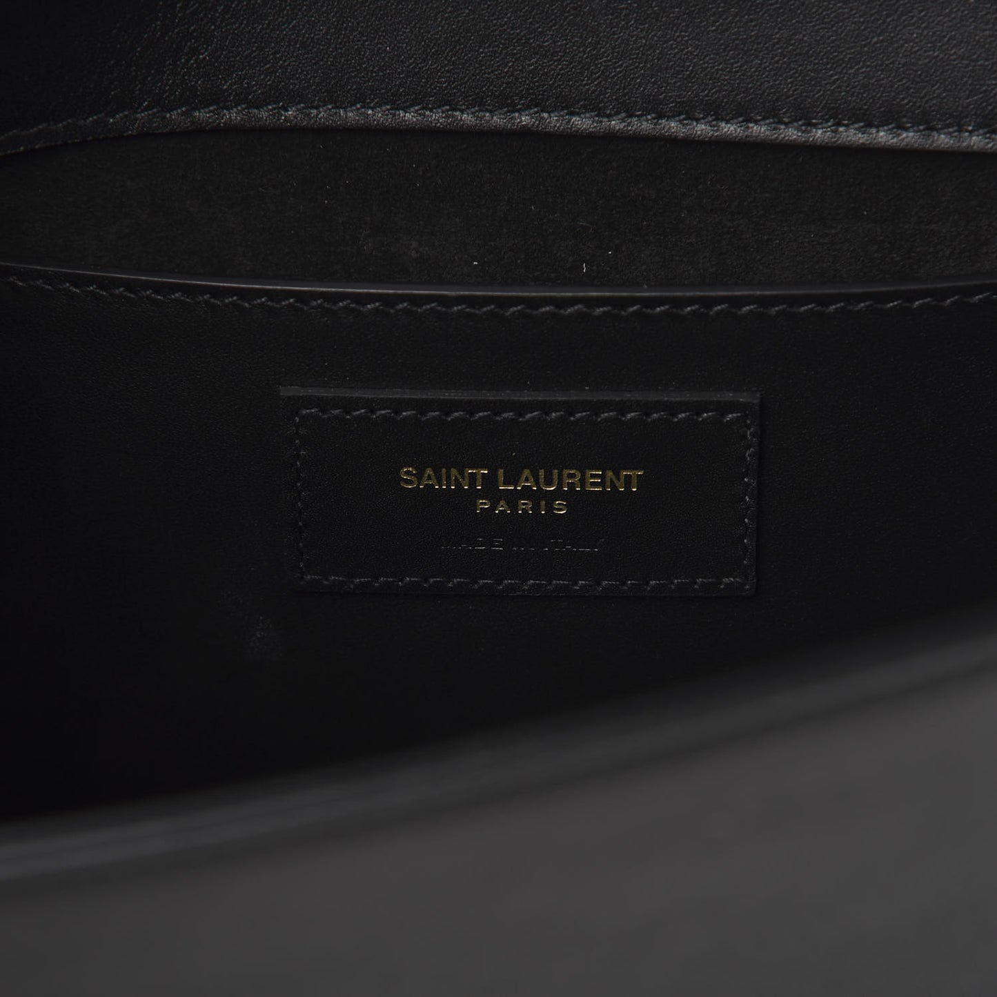 Calfskin Classic Monogram Tassel Clutch Black