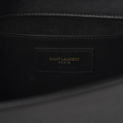 Saint Laurent Calfskin Classic Monogram Tassel Clutch Black 6 of 6