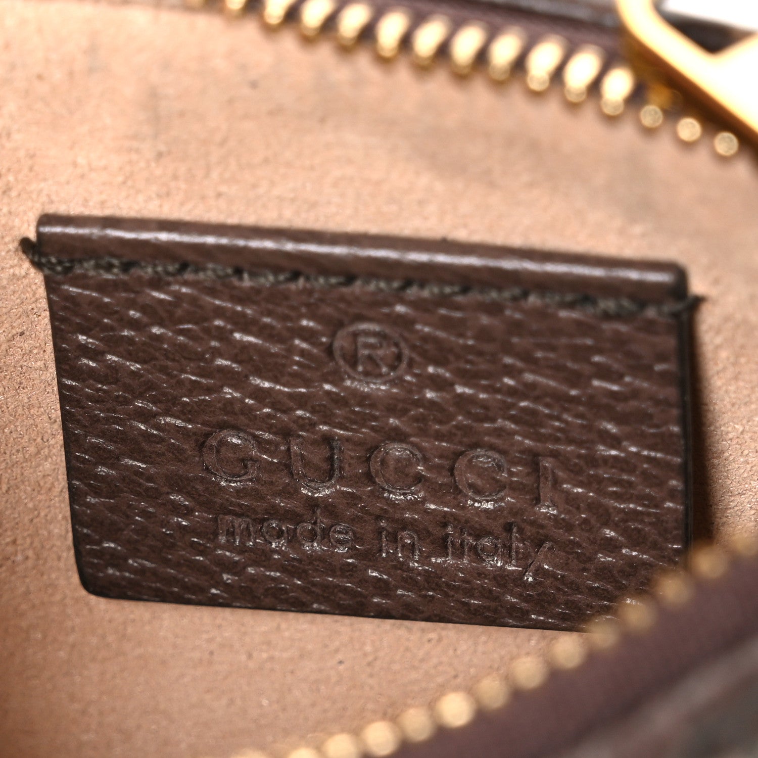 Gucci GG Supreme Monogram Web Ophidia Zip Card Case Brown 6 of 7