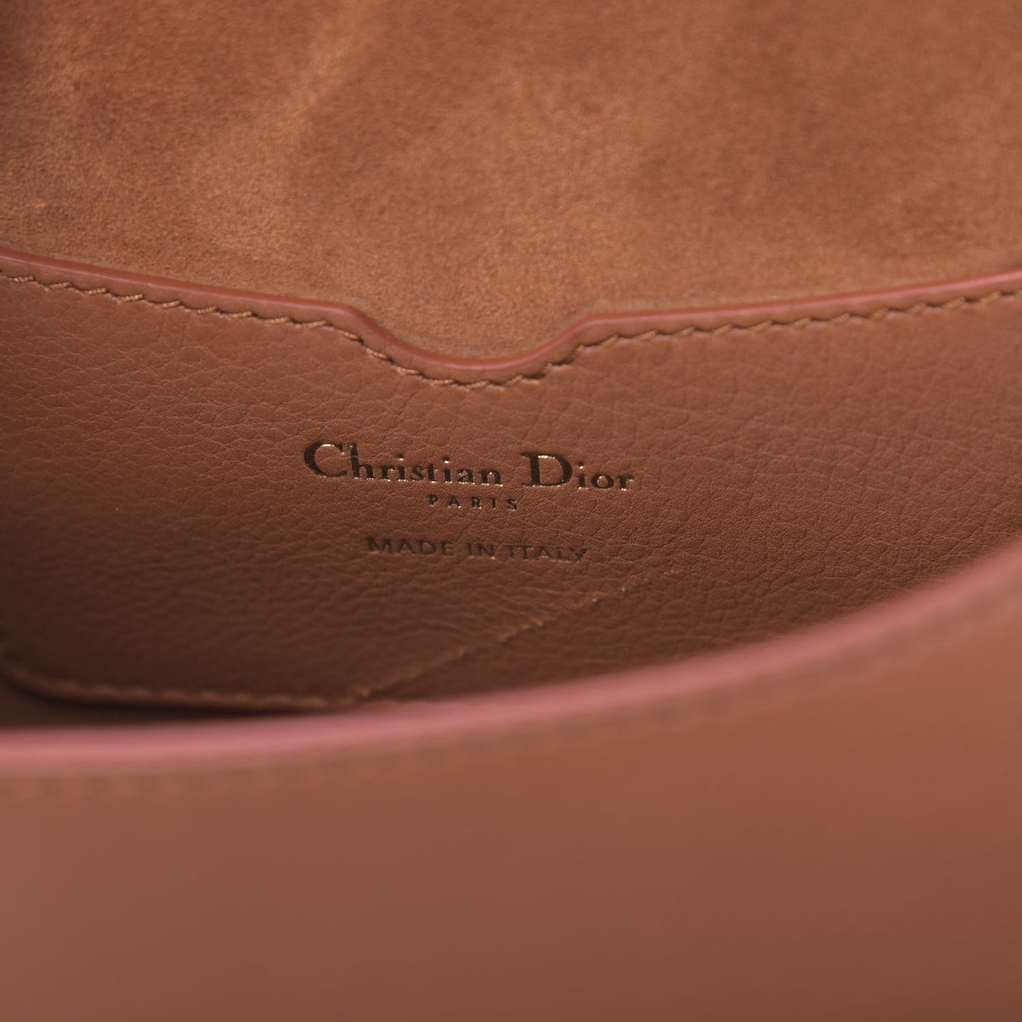 Grained Calfskin Medium Whipstitched Bobby Bag Dark Tan