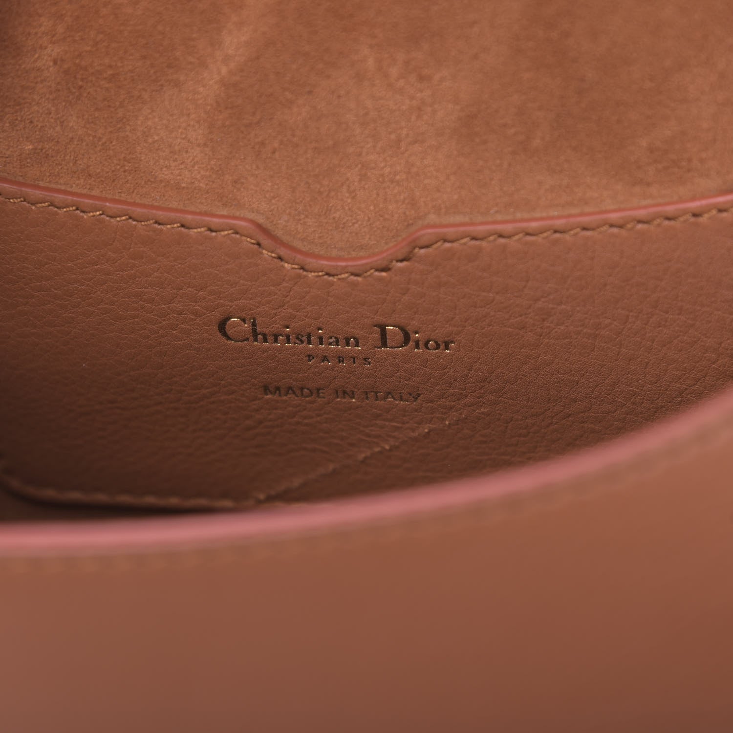 Christian Dior Grained Calfskin Medium Whipstitched Bobby Bag Dark Tan 8 of 9
