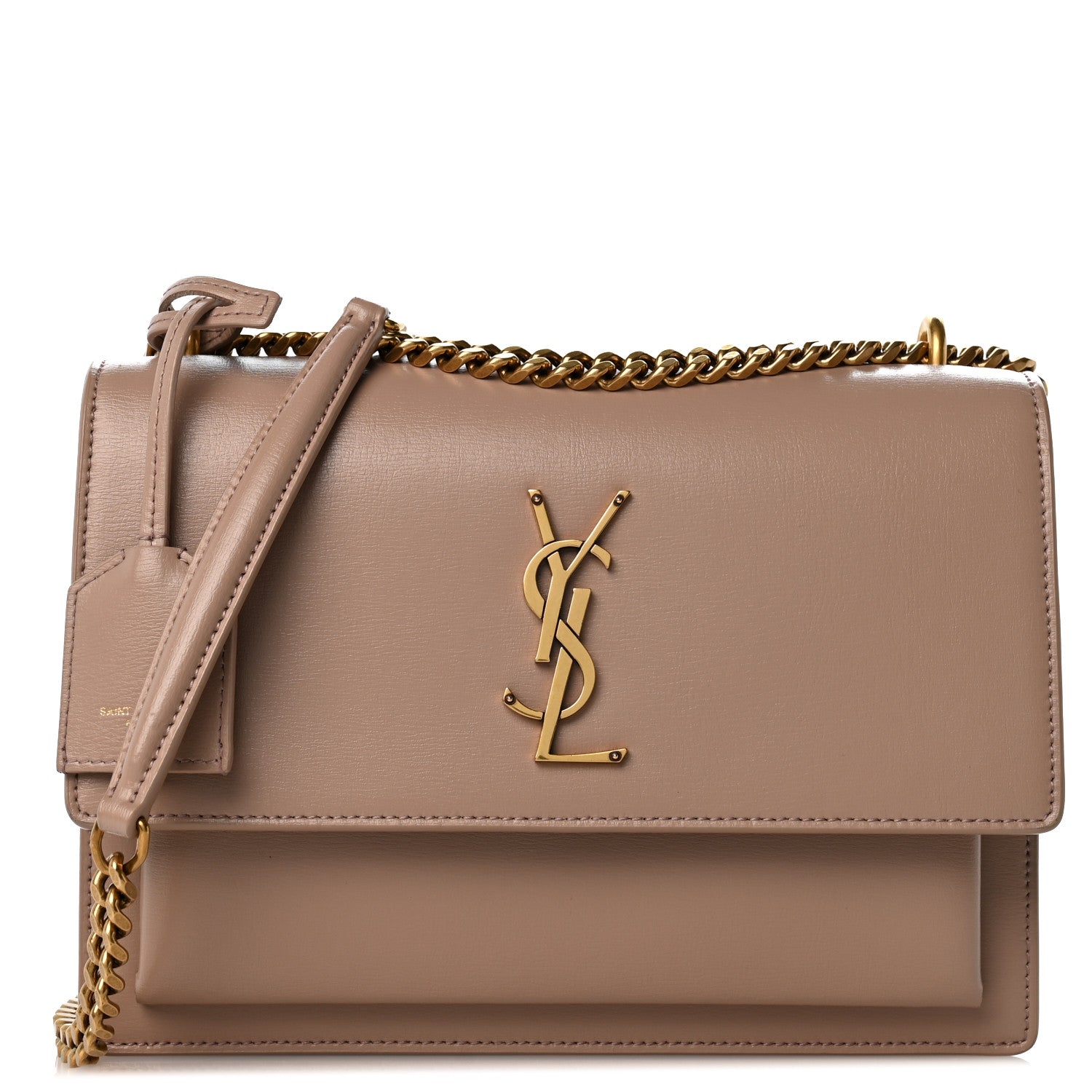 Saint Laurent Calfskin Medium Monogram Sunset Dark Beige 1 of 13