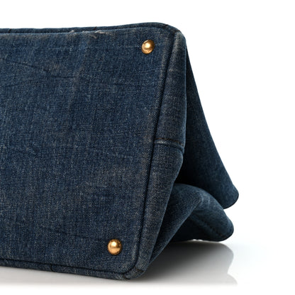 Prada Denim Canapa Logo Tote Bleu 10 of 13
