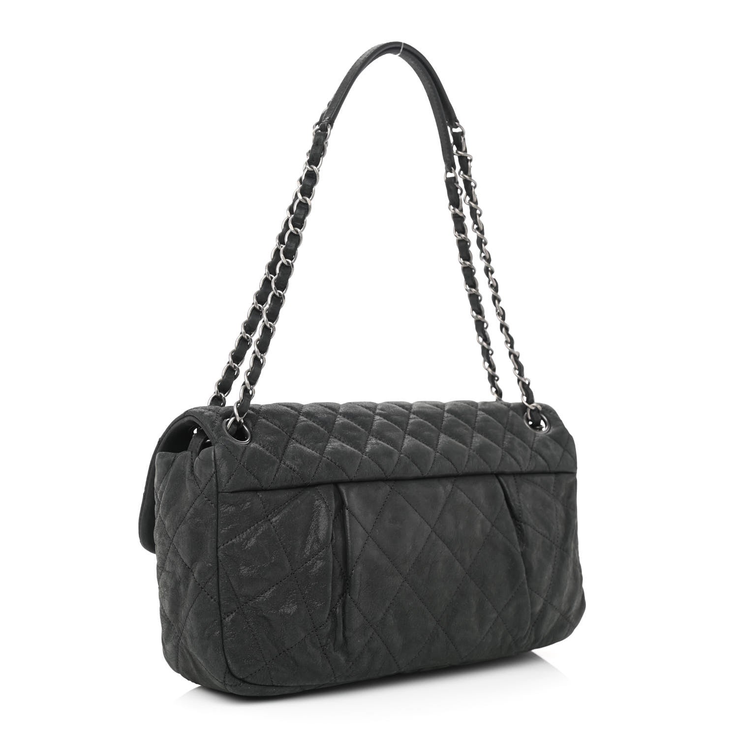 Chanel Iridescent Calfskin Large Chic Quilt Flap Black 3 of 11