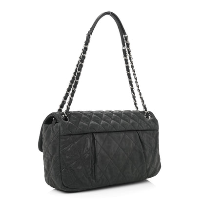 Chanel Iridescent Calfskin Large Chic Quilt Flap Black 3 of 11