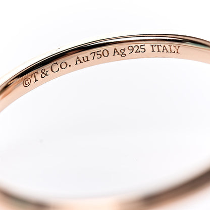Tiffany 18K Rose Gold Sterling Silver Return to Love Bugs Butterfly Ring 51 5.75 5 of 5