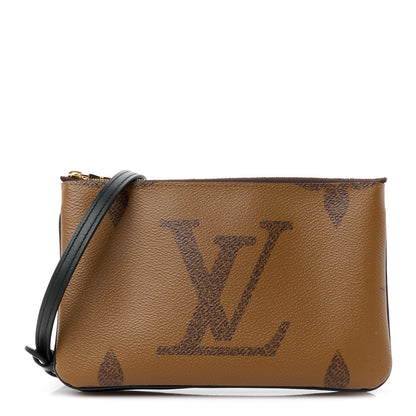 Louis Vuitton Reverse Monogram Giant Double Zip Pochette 1 of 13