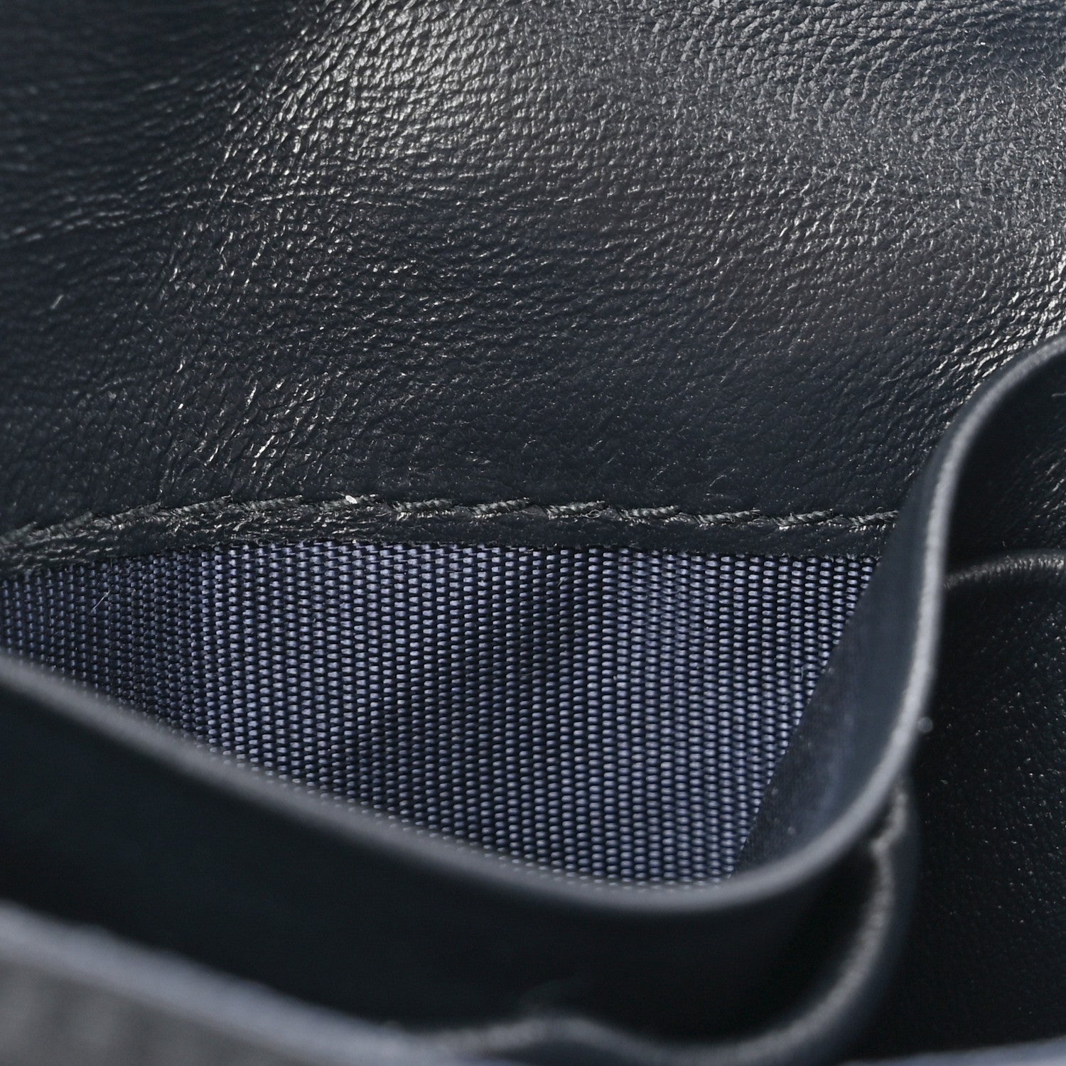 Christian Dior Oblique Saddle Card Holder Blue 8 of 11