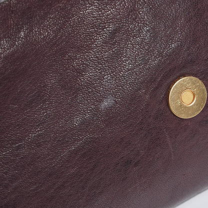 Marc Jacobs MARC by Lambskin Flap Zip Clutch Burgundy 8 of 8