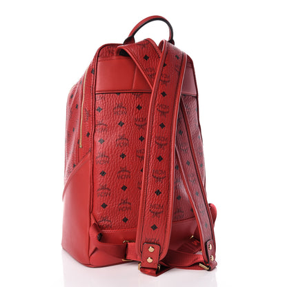 MCM Visetos Medium Duke Backpack Ruby Red 3 of 14