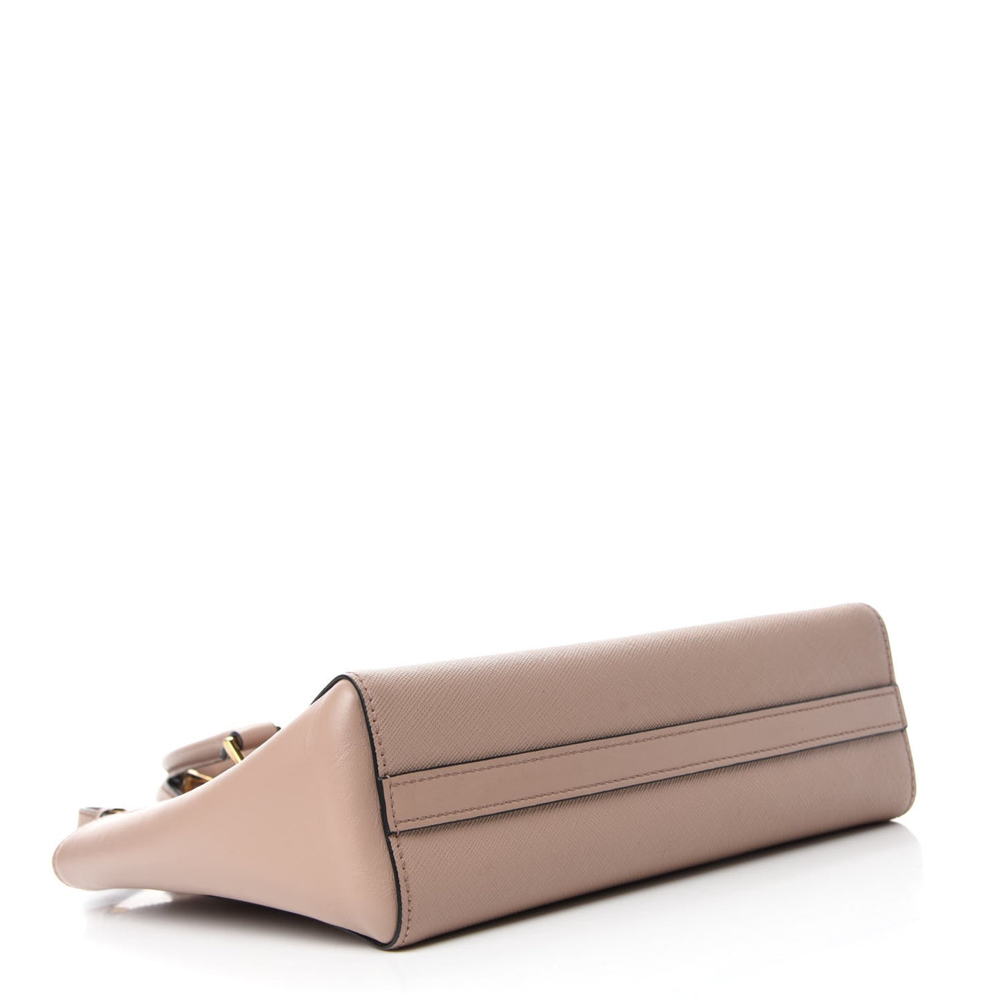 Saffiano Soft Calfskin Small Zippered Tote Cipria