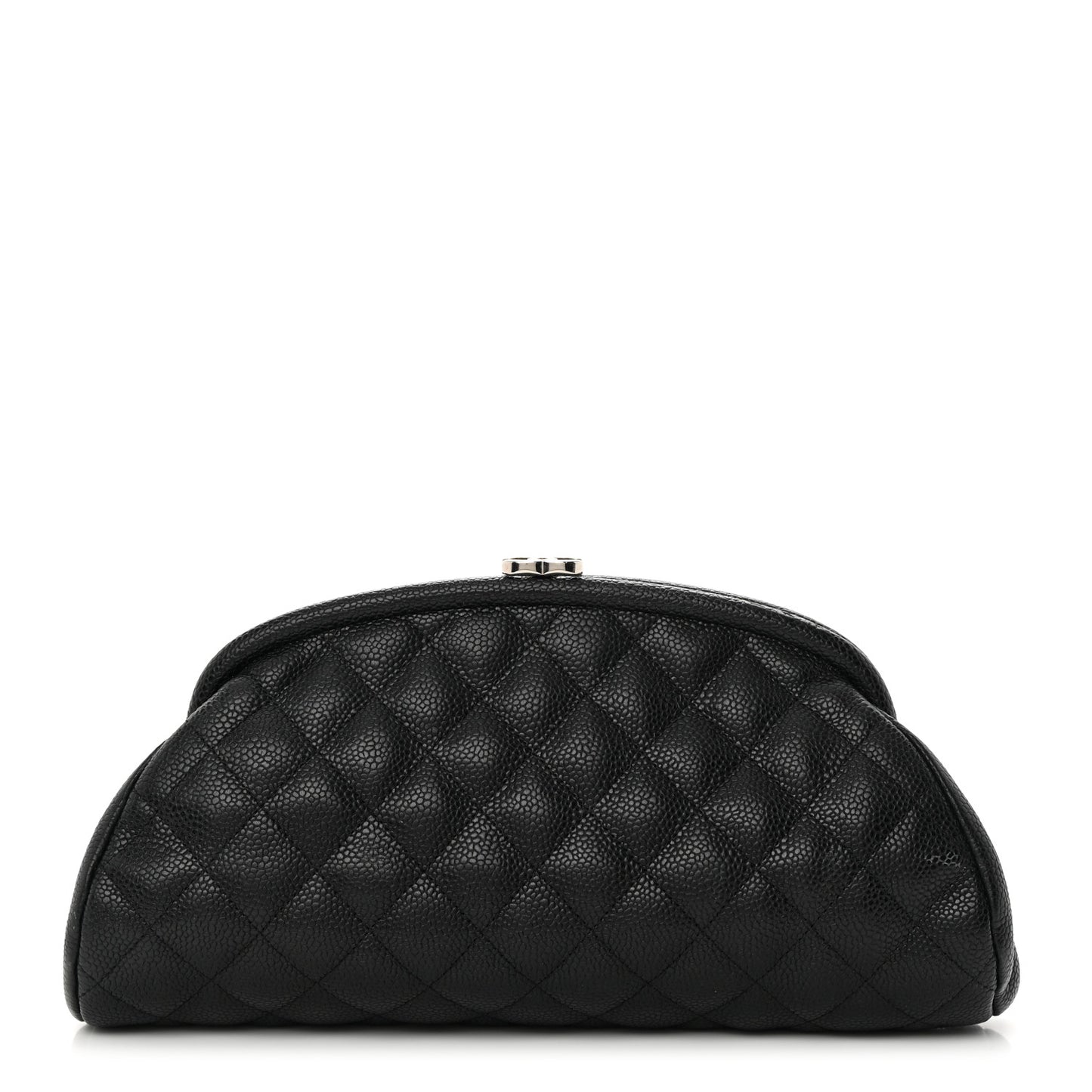 Caviar Quilted Timeless Clutch Black