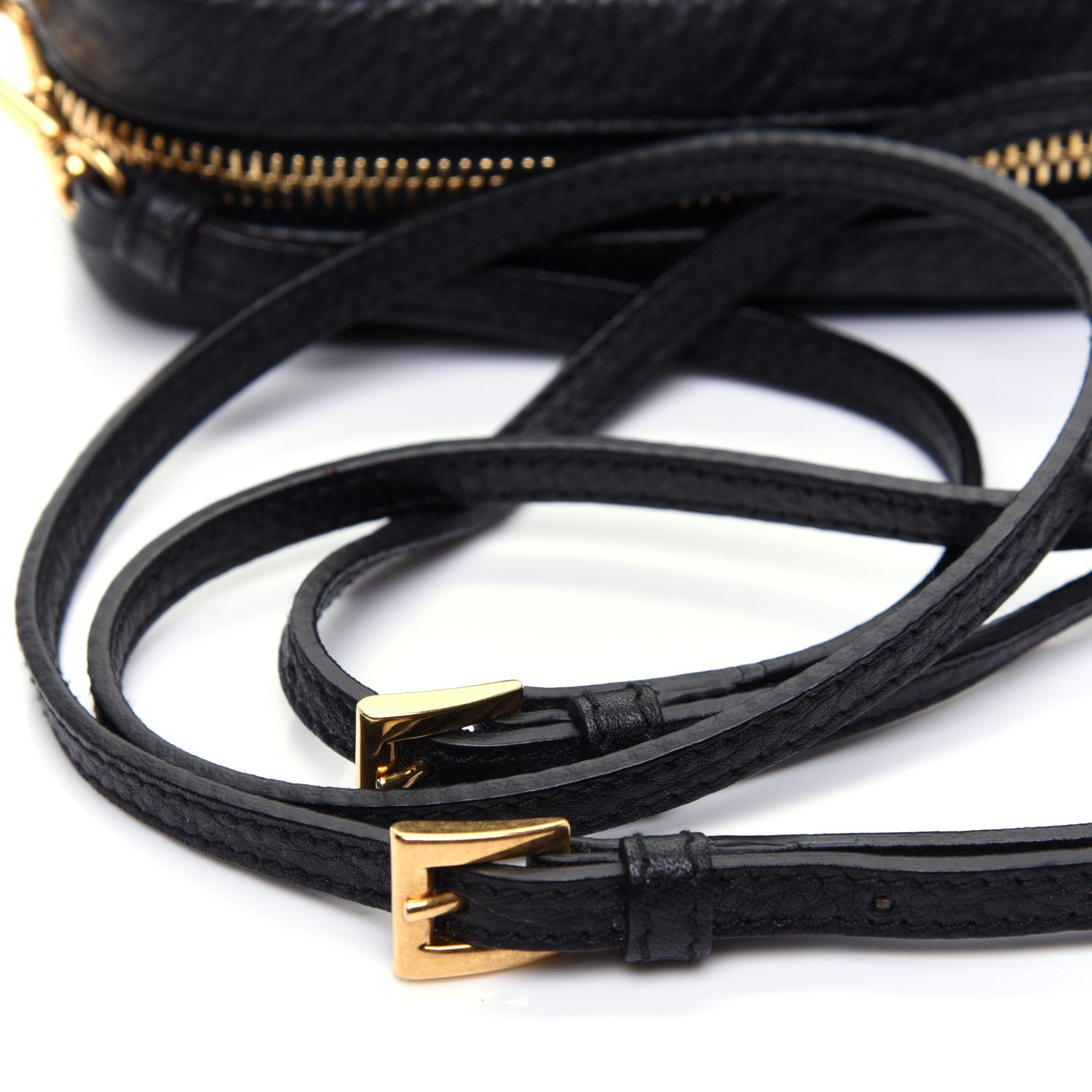 Prada Vitello Daino Mini Camera Crossbody Black 11 of 12