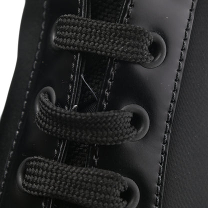 Prada Spazzolato Re-Nylon Metal Triangle Logo 110mm Ankle Boots 37.5 Black 9 of 11