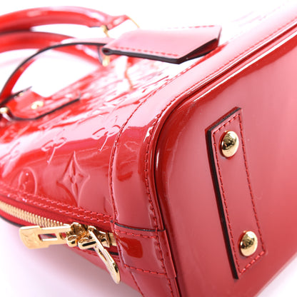 Louis Vuitton Vernis Alma BB Cherry 5 of 12