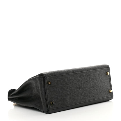 Hermes Togo Kelly Retourne 32 Black 4 of 17