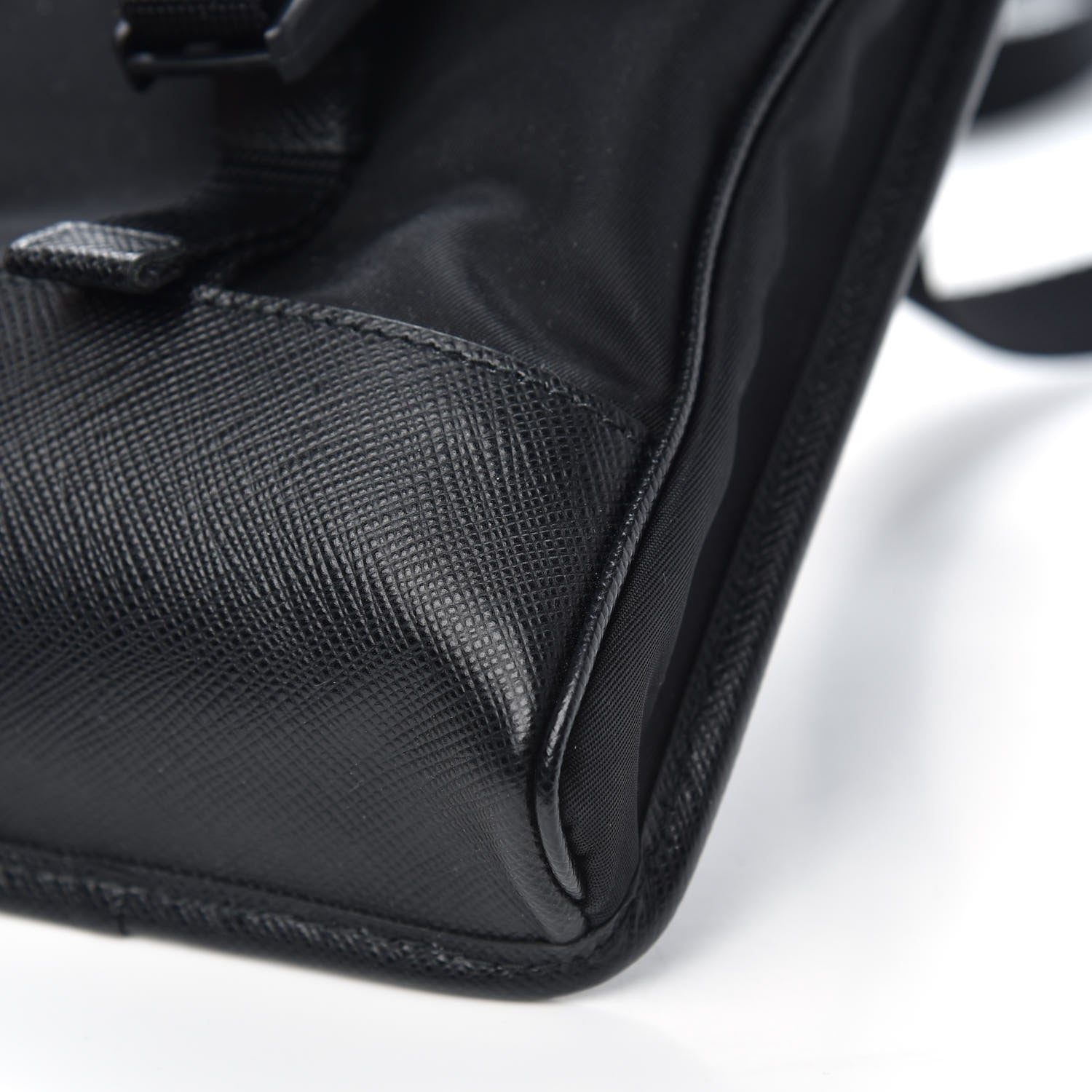 Prada Tessuto Nylon Saffiano Phone Case Crossbody Black 8 of 8