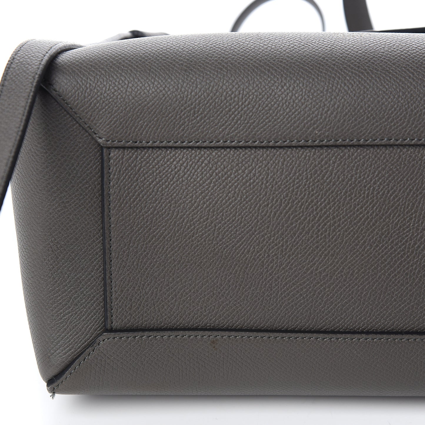 Grained Calfskin Micro Belt Bag Grey