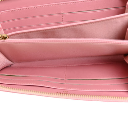 Chanel Iridescent Caviar Quilted Large Zip Around Wallet Pink 6 of 11