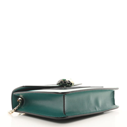 Bulgari Calfskin Small Serpenti Forever Snake Strap Crossbody Bag Emerald Green 5 of 10