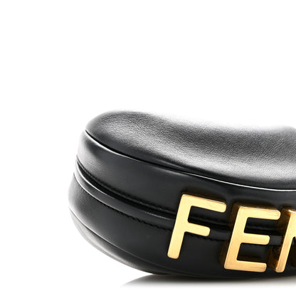 Fendi Vitello Grace Matte Nano Fendigraphy Hobo Charm Black 9 of 11