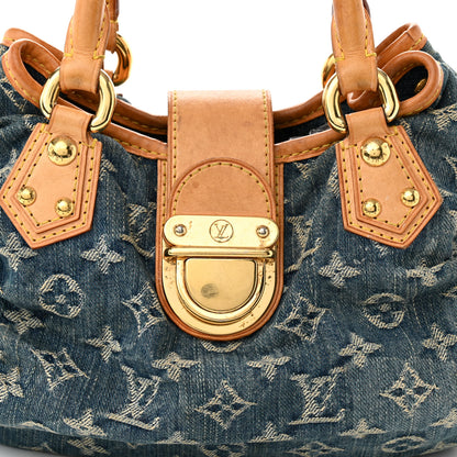 Louis Vuitton Monogram Denim Pleaty Blue 7 of 14