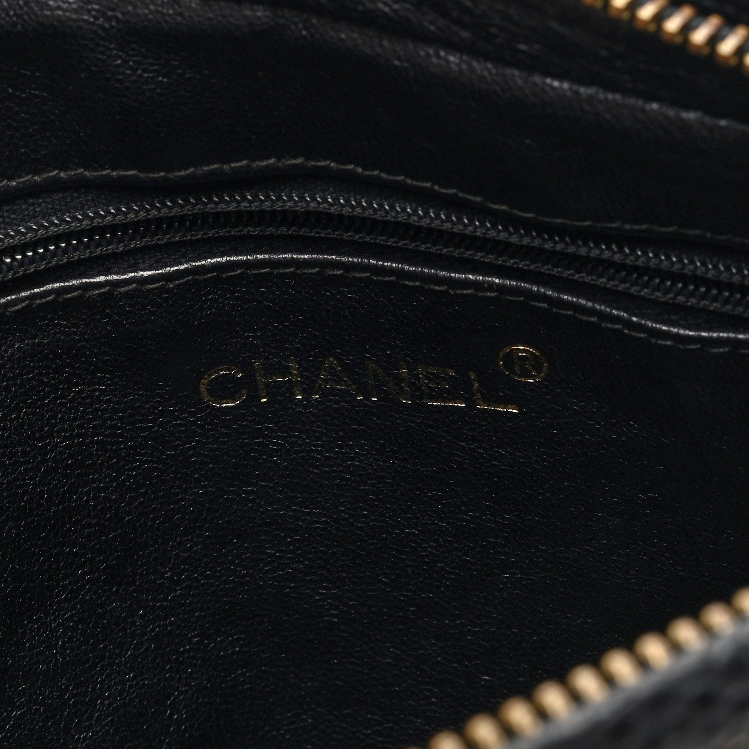 Chanel Lizard Quilted Small Tassel Camera Case Black 6 of 10
