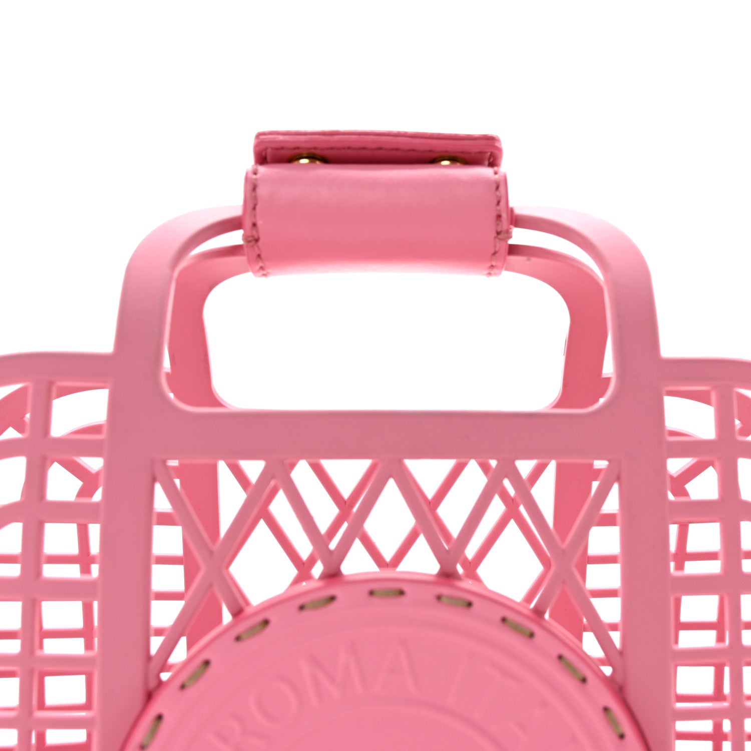 Fendi Recycled Plastic Vitello Liberty Matte Small Fendi Basket Rosa 8 of 10
