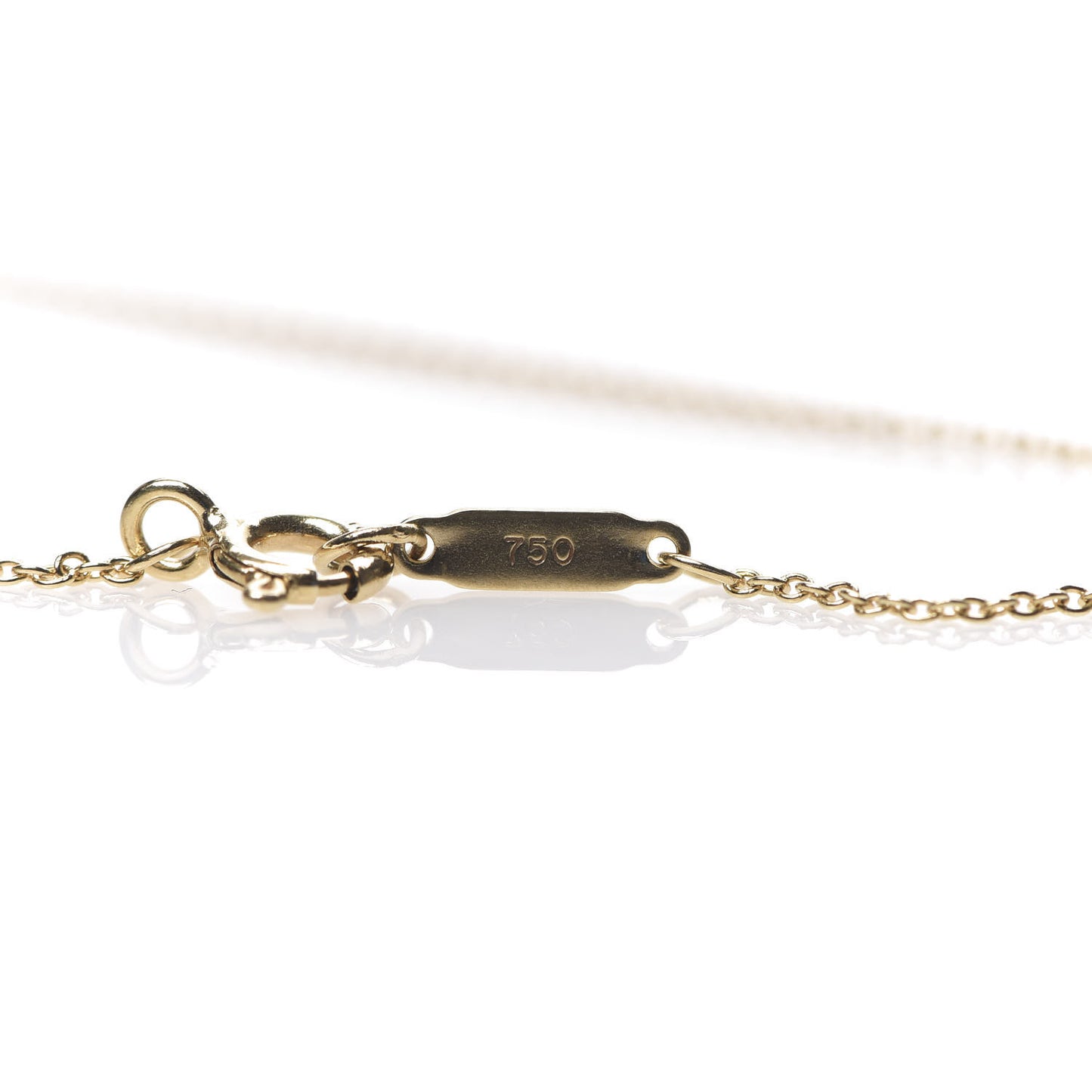 18K Yellow Gold Lapis Lazuli Elsa Peretti Round Pendant Necklace
