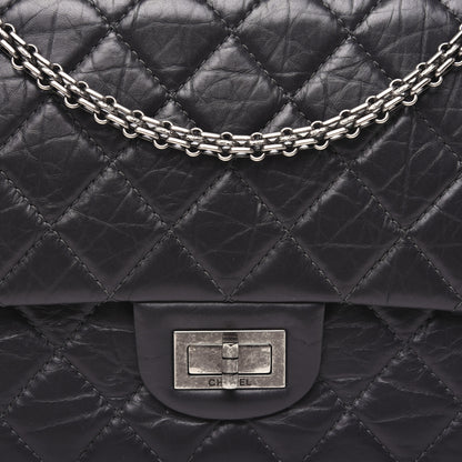 Chanel Aged Calfskin Quilted 2.55 Reissue 227 Flap Dark Grey 10 of 14