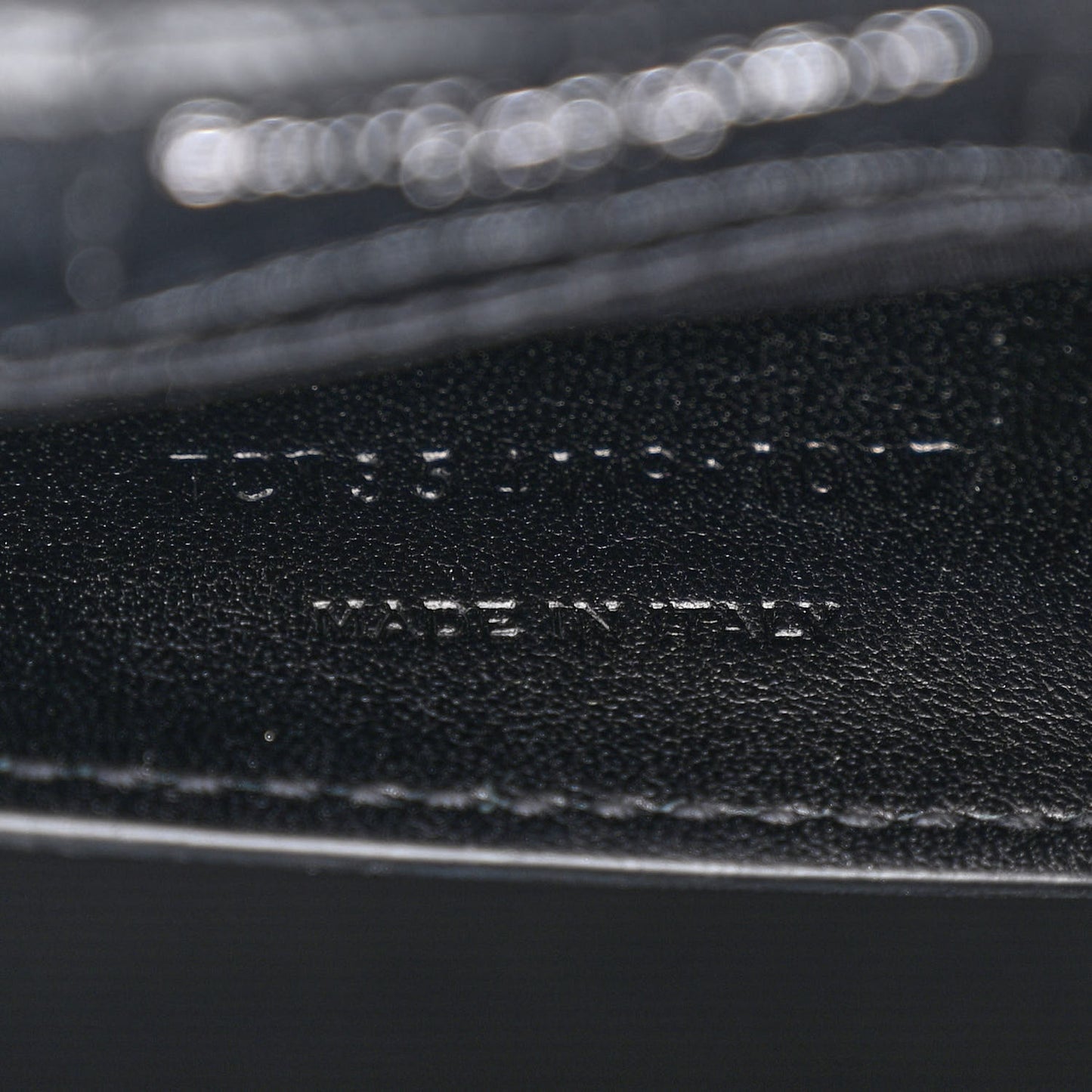 Calfskin Crocodile Embossed Medium Classic Monogram Kate Tassel Satchel Black