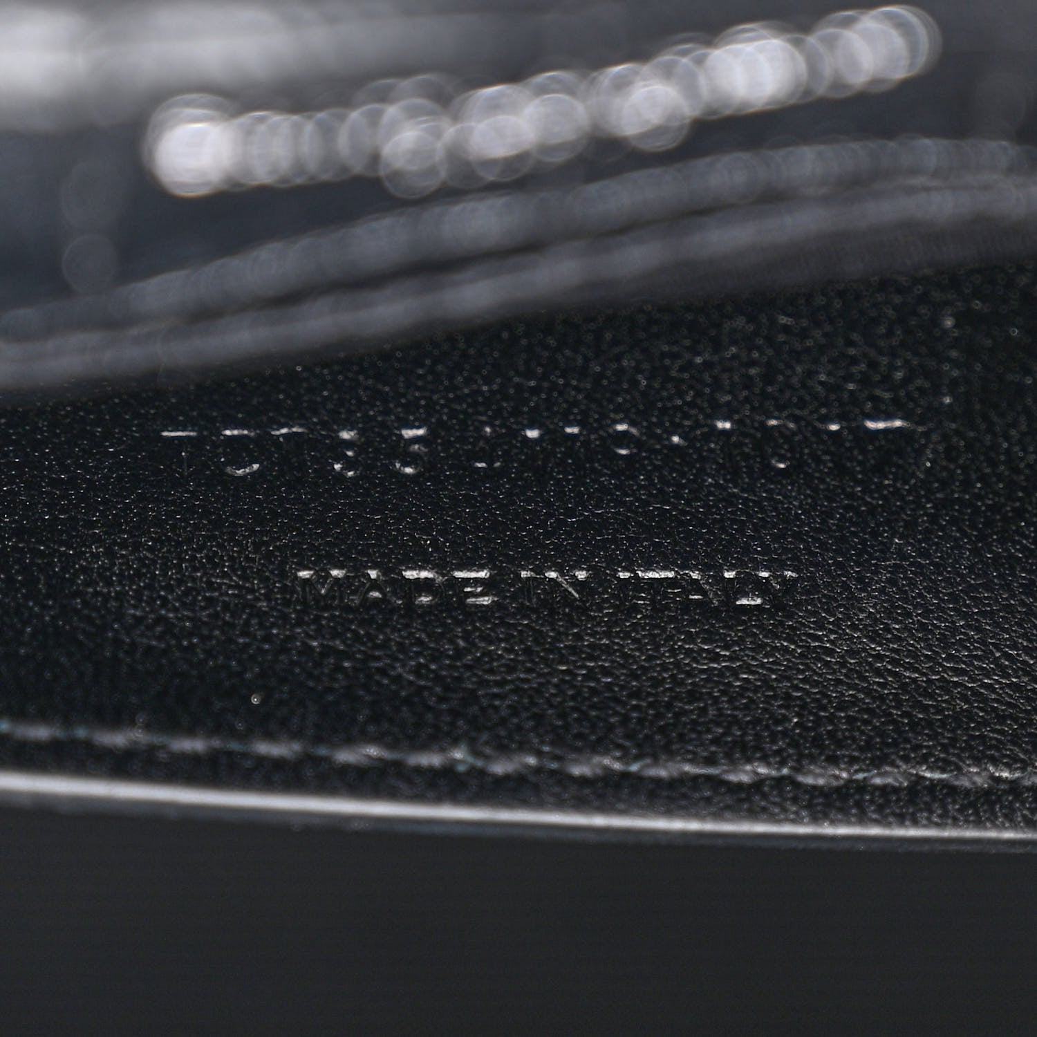 Saint Laurent Calfskin Crocodile Embossed Medium Classic Monogram Kate Tassel Satchel Black 7 of 10