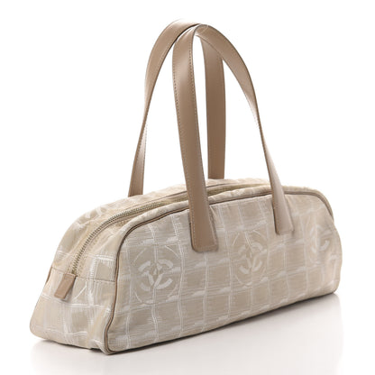 Chanel Nylon Travel Bowler Beige 3 of 14