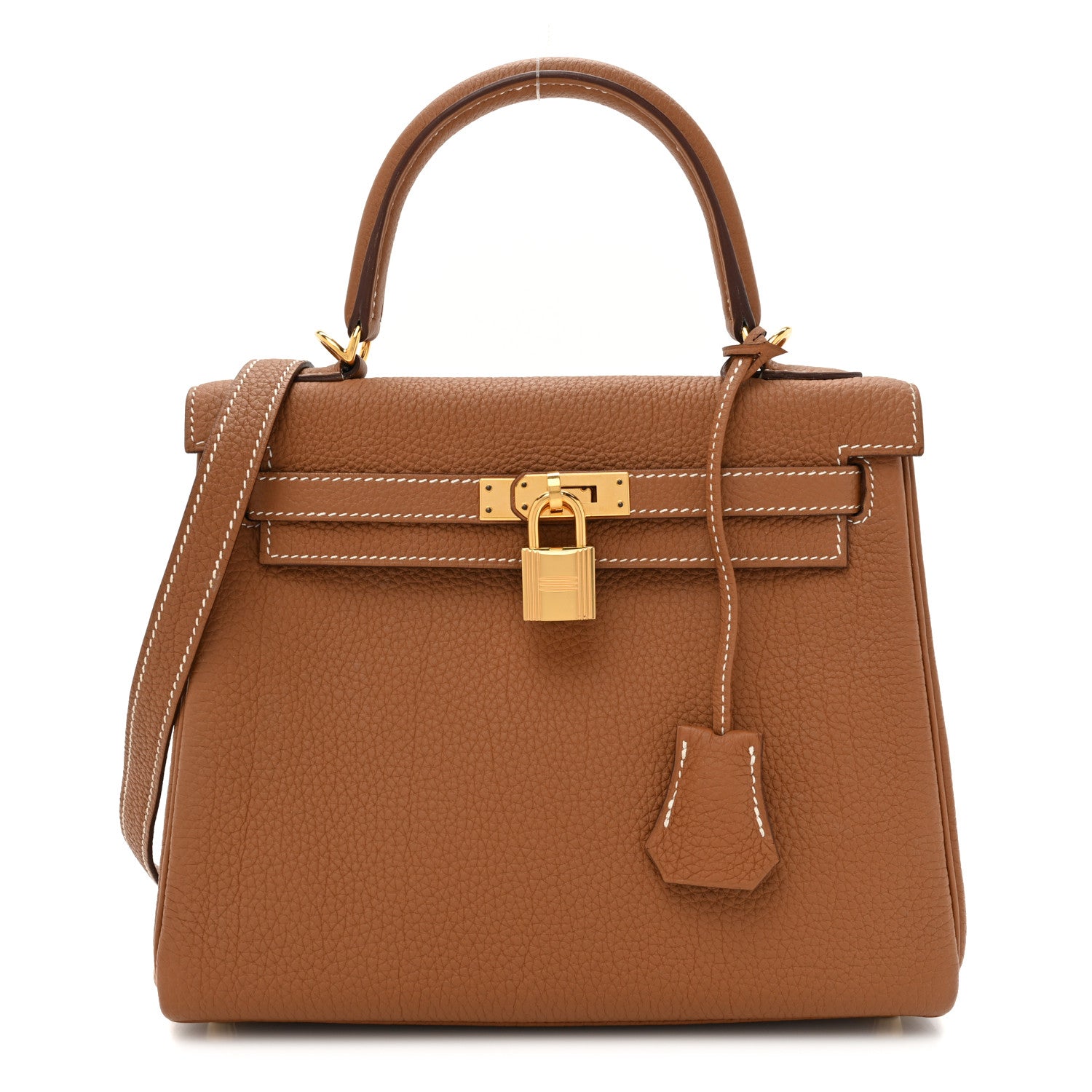 Hermes Togo Kelly Retourne 25 Gold 1 of 12
