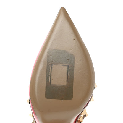 Valentino Garavani Patent Nappa Rockstud Ankle Strap 100mm Pumps 35.5 Ninphea Poudre 8 of 10