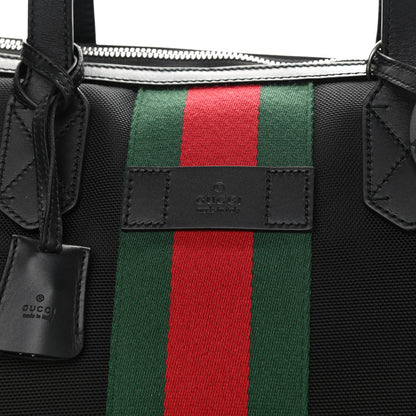 Gucci Techno Canvas Web Duffle Black 9 of 12