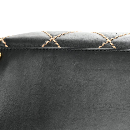 Chanel Calfskin Wild Stitch Large Tote Black 11 of 17
