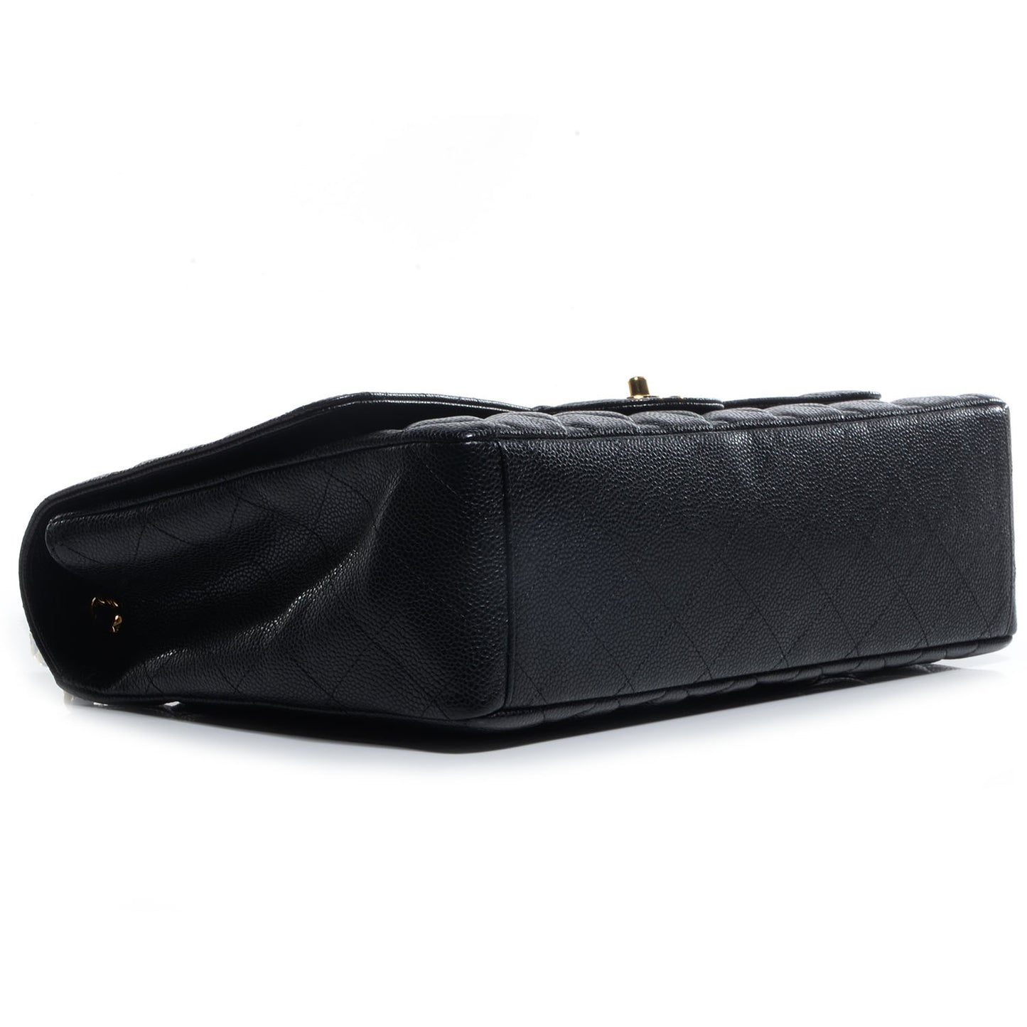 Caviar Maxi Single Flap Black