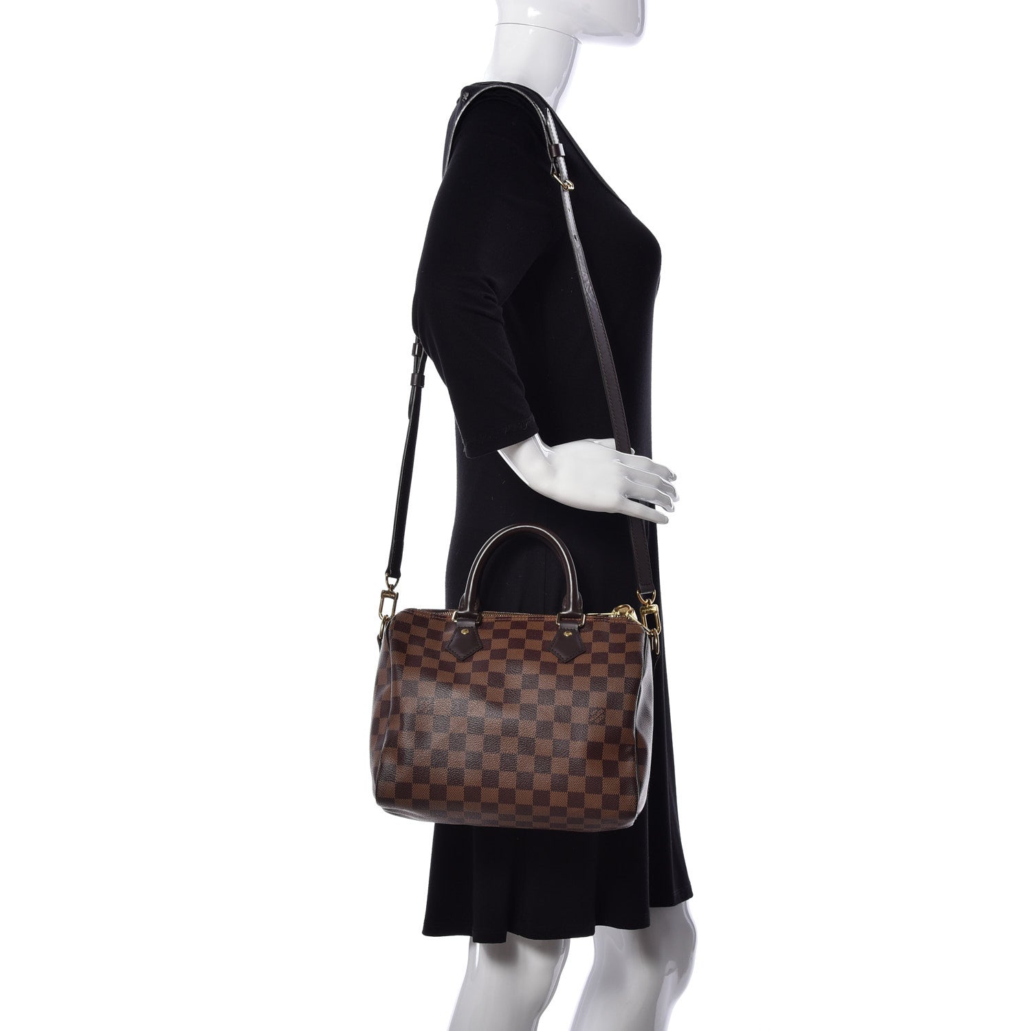 Louis Vuitton Damier Ebene Speedy Bandouliere 25 2 of 18