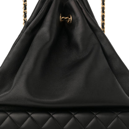 Chanel Lambskin Quilted Large In Seoul Backpack Black 8 of 10