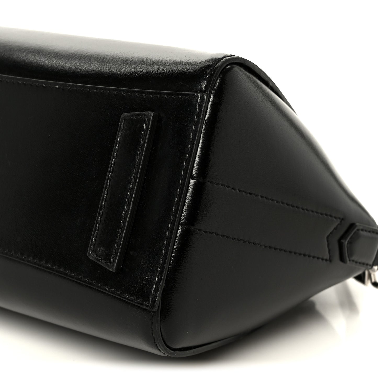 Box Calfskin Small Lock Antigona Shoulder Bag Black
