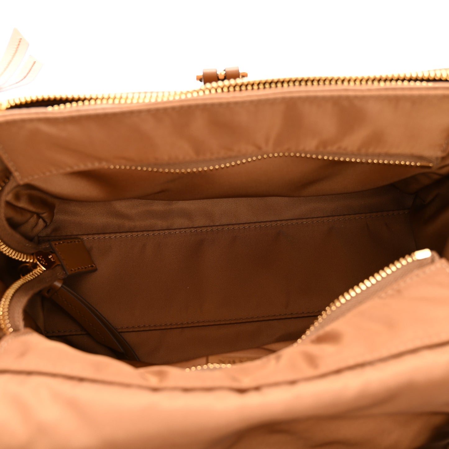 Re-Nylon Medium Explore Shoulder Bag Camel
